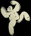 Dancing Naked Dude - 9x8